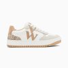 Vanessa Wu Sneakers | Baskets Monogramme Esmee Blanc Et Beige