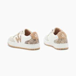 Vanessa Wu Sneakers | Baskets Monogramme Esmee Blanc Et Beige