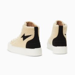 Vanessa Wu Sneakers | Baskets Eclair Alba Montantes Blanc Casse