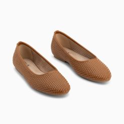 Vanessa Wu Mocassins, Derbies, Ballerines | Ballerines Provence Tressees Camel