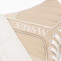 Vanessa Wu Sneakers | Baskets Montantes Madeline Beiges A Semelle Plateforme