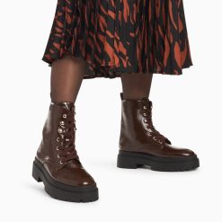 Vanessa Wu Bottines | Bottines Rangers Madison Marron A Plateforme Crantee