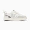 Vanessa Wu Sneakers | Baskets Monogramme Luna Blanc Et Argent