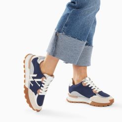 Vanessa Wu Sneakers | Baskets Monogramme Caterina Bleu A Semelle Running