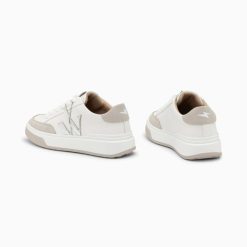 Vanessa Wu Sneakers | Baskets Monogramme Candice Blanc Et Gris