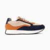 Vanessa Wu Sneakers | Baskets Pekka Bleu Nuit Et Beige A Semelle Running