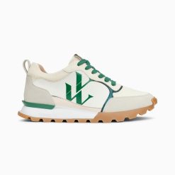 Vanessa Wu Sneakers | Baskets Monogramme Ombeline Vertes A Semelle Running