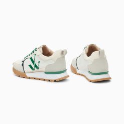 Vanessa Wu Sneakers | Baskets Monogramme Ombeline Vertes A Semelle Running