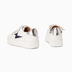 Vanessa Wu Sneakers | Baskets Eclair Kim Blanc Et Bleu Marine A Scratchs