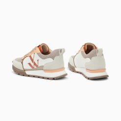 Vanessa Wu Sneakers | Baskets Monogramme Ombeline Orange A Semelle Running