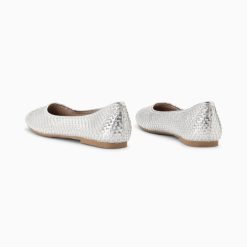 Vanessa Wu Mocassins, Derbies, Ballerines | Ballerines Provence Tressees Argent