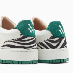 Vanessa Wu Sneakers | Baskets Monogramme Esmee Blanc Et Vert