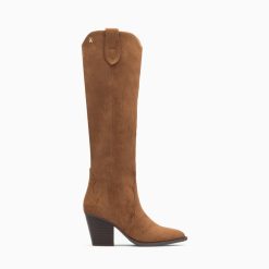 Vanessa Wu Bottes, Cuissardes | Bottes Santiags Sharon Camel A Talon