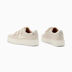 Vanessa Wu Sneakers | Baskets Eclair Pomeline Beige Et Or A Scratchs