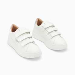 Vanessa Wu Sneakers | Baskets Eclair Fanny Blanc Et Argent A Scratchs