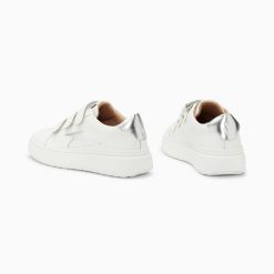 Vanessa Wu Sneakers | Baskets Eclair Fanny Blanc Et Argent A Scratchs